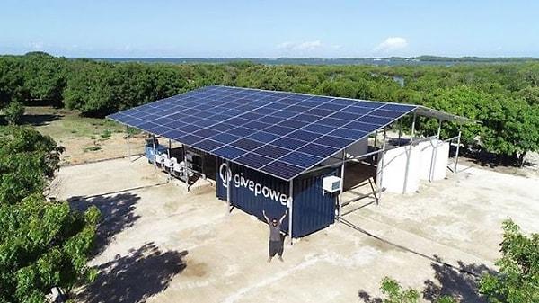Give Power, ilk güneş enerjili su dönüşüm tesisi testlerini bu yılın ağustos ayında gerçekleştirmişti.