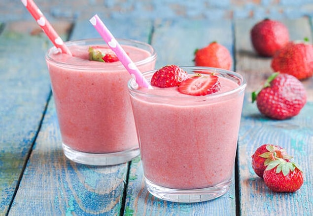 Çilekli Milkshake!