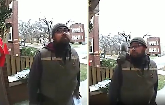 Eve Kargo Bırakmaya Gittiğinde Omzuna Atlayan Misafiri Müthiş Bir Sakinlikle Karşılayan Adam