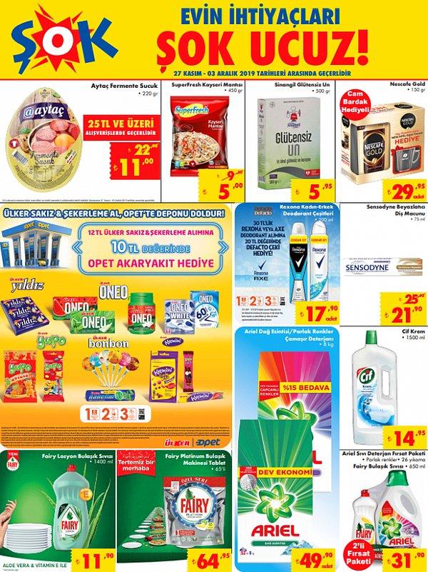 En ilgi çeken kampanya ise 12 TL'lik Ülker Sakız&Şekerleme alımına 10 TL değerinde Opet akaryakıt hediyesi.