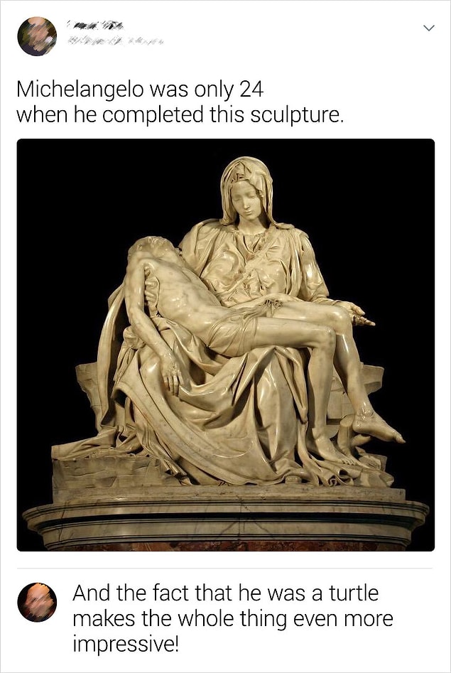 2. "Michelangelo bu heykeli tamamladığında henüz 24 yaşındaydı."