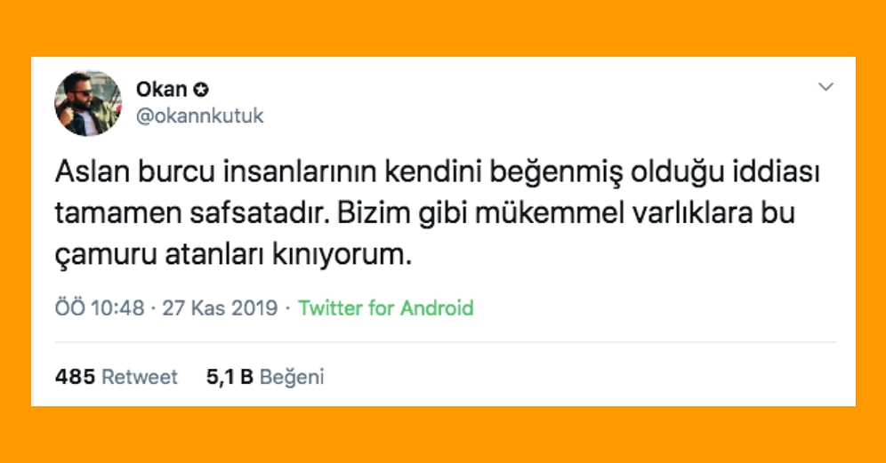 Aslan Burcu İnsanları Hakkındaki Düşüncelerini Mizahla Harmanlayarak Anlatan 19 Kişi