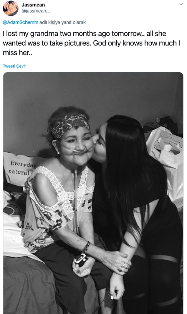 14. "Yarın büyükannemi kaybedeli 2 ay olacak. Tek isteği fotoğraflar çektirmekti. Tanrı onu ne kadar özlediğimi biliyor..."