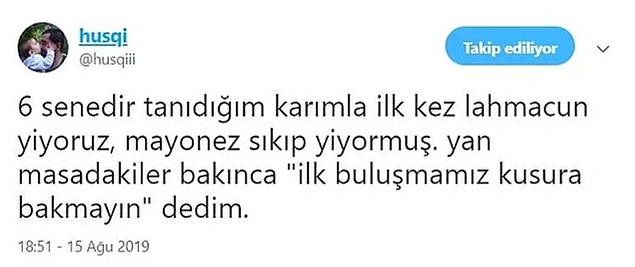 Yeni tanışıyoruz.