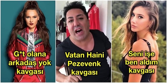 Koşun Kavga Var! 2019 Yılında Birbirlerine Demediğini Bırakmayıp Herkesin Önünde Kavga Eden Ünlüler