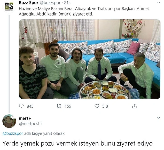 Yer sofrası sabit duruyor kişiler değişiyor...
