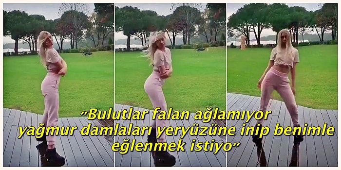 Yaptı Yine Yapacağını: Aleyna Tilki Yağmur Dansı Yaptığı Videoyu Paylaşınca Sosyal Medyadan Tepkiler Gecikmedi