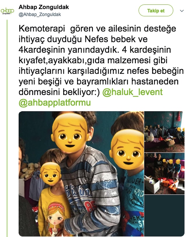 16. Kanser hastası minik Nefes'in tedavisi için kolları sıvarken kardeşlerin de yardımına koştular...