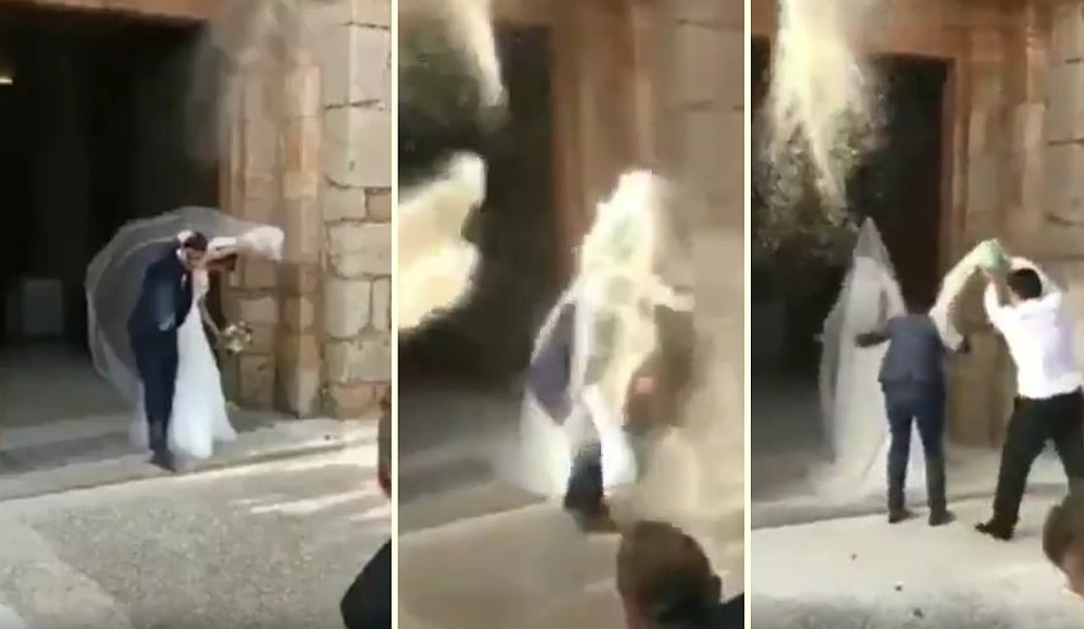 Evlenen Gelin ile Damadın Üzerine Pirinç Atıldığı İlginç Gelenek!
