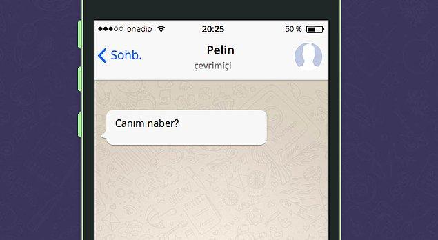 Seni WhatsApp'ta tavlayacak kişinin ismi Pelin!