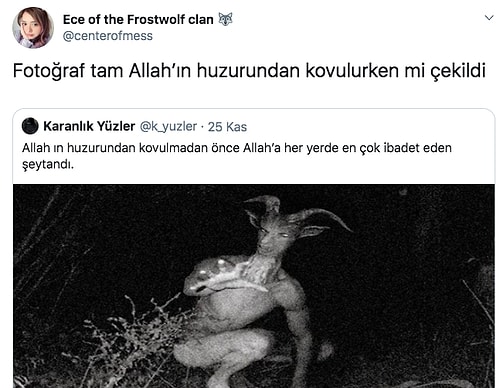 Twitter'da Paylaşılan Temsili Şeytan Görseli Goygoycuların Diline Düştü