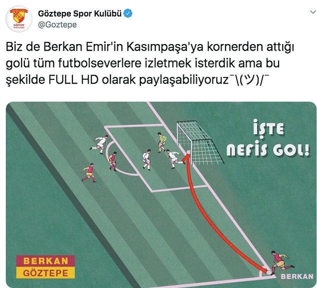 Göztepe ise bu ortayı şık bir vuruşla tamamladı.
