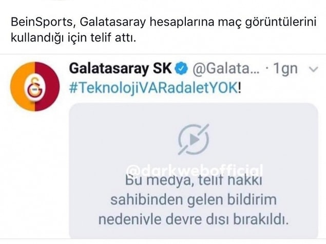 beIn Sports sadece sıradan kullanıcıların videolarını sildirmiyor.