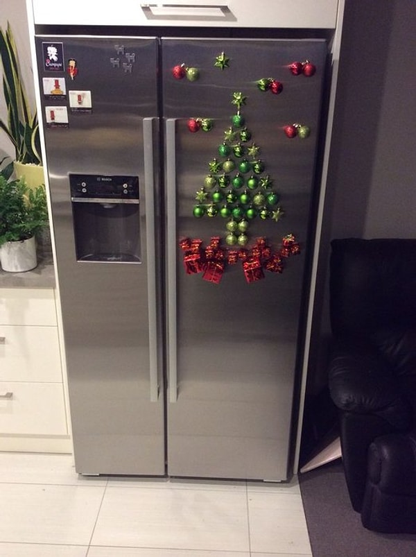 5. Дверцу холодильника тоже можно задействовать.