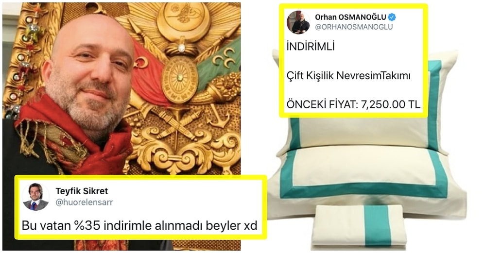 Şehzade Orhan Osmanoğlu'nun 4 Bin 713 Liraya İndirimli Nevresim Takımı Paylaşımı Goygoycuların Diline Fena Düştü!