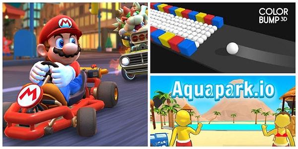 En çok indirilen ücretsiz iPhone oyunlarında Mario Kart Tour efsanesi lider. Ardından Color Bump 3D ve aquapark.io geliyor.