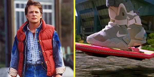19. Geleceğe Dönüş filminin unutulmaz karakteri Marty McFly, bu ayakkabılarla bütünleşmişti.