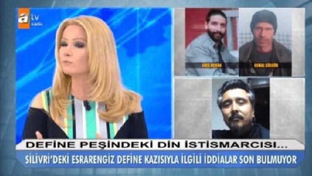 10. Nur Ahmet Pehlivan, "Ben mehdiyim. Cinlerimi saldım ve alanı taradılar, burada 100 ton altın var. Allah bana Hz. Muhammed'in eşyalarını gönderdi" diyerek Enes Uçkan ile Cemal Güngör'ü define kazmayan göndermişti. Ve bu ikiliden bir daha haber alınamamıştı.