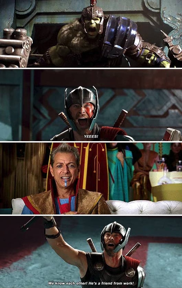 10. Thor: Ragnarok'taki "O işten bir arkadaş!" repliği Make-a-Wish Vakfı'ndan seti ziyarete gelen bir çocuk tarafından önerilmişti.