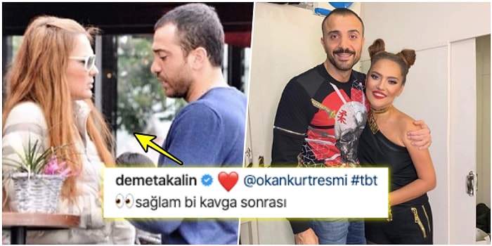 'Sağlam Bir Kavga Sonrası' Eşiyle Olan Fotoğrafını Paylaşan Demet Akalın'a Okan Kurt'tan Güldüren Bir Cevap Geldi!