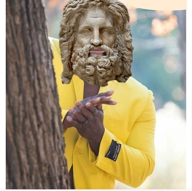 "Herhangi bir fani kadın nefes alır, o sırada Zeus:"