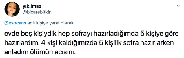19. Masadan tabak eksiltmek zorunda kalmak...