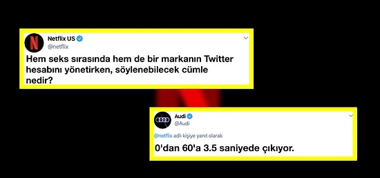 Netflix'in Hem Seks Sırasında Hem de Tweet Atarken Söylenebilecek Cümleleri İstediği Paylaşıma Markalardan Gelen 22 Cevap