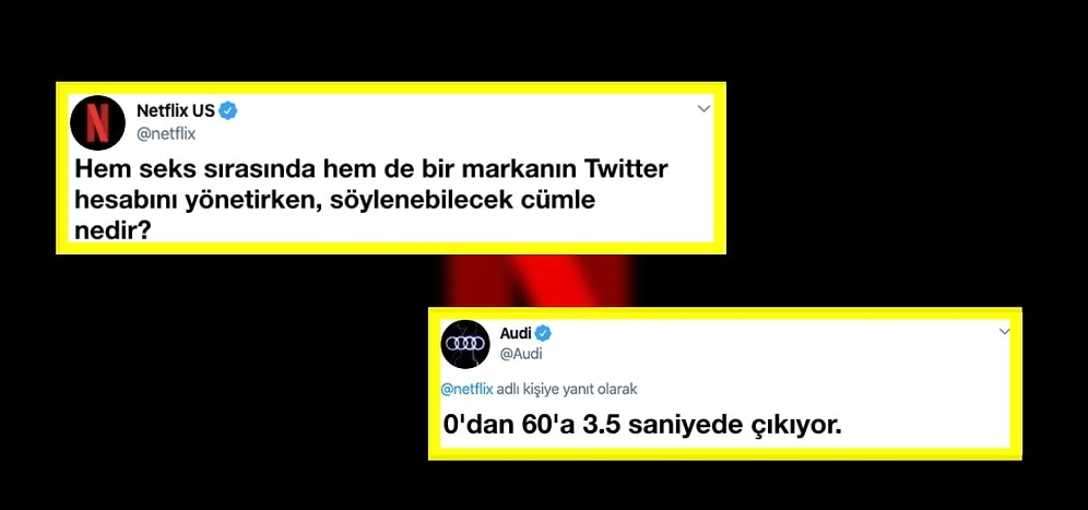 Netflix'in Hem Seks Sırasında Hem de Tweet Atarken Söylenebilecek Cümleleri İstediği Paylaşıma Markalardan Gelen 22 Cevap