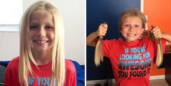 4. Kanserli çocuklara peruk yapılması için saçını uzatan bu çocuk 2 yıl boyunca zorbalığa uğradı.