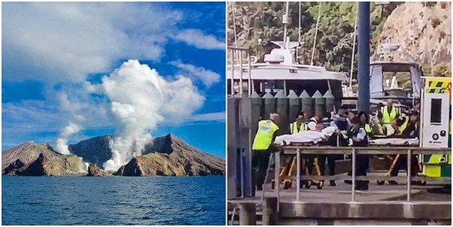 Yerel saatle 14.30 (TSİ 04.30) sularında kül bulutu yükselmeye başlayan yanardağın çevresinde yaralananların, bölgeyi ziyaret eden turistlerden olabileceği belirtildi.