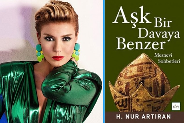17. Gülben Ergen: “Kitapta seçiciyim. Geçen yıl H. Nur Artıran’ın yazdığı Mesnevi sohbetlerden oluşan ‘Aşk Bir Davaya Benzer’ adlı kitabı çok beğendim, herkese tavsiye ederim.”