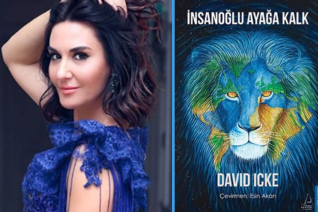 16. Ayşe Tolga kitapseverlere, David Icke isimli yazarın 'İnsanoğlu Ayağa Kalk' kitabını tavsiye ediyor.