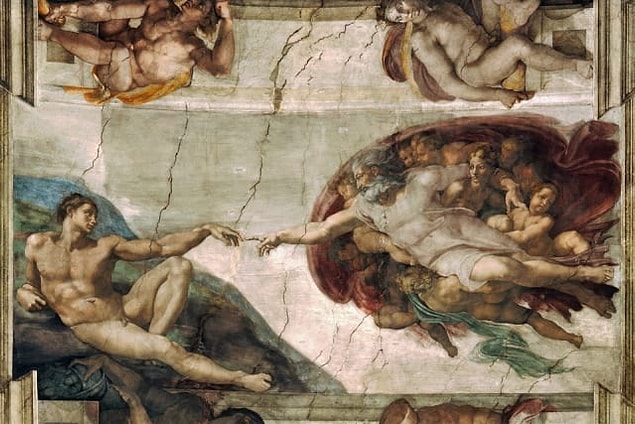 8. Sistine Şapeli'nin tavanındaki Michelangelo'ya ait bu ünlü freskin adı nedir?