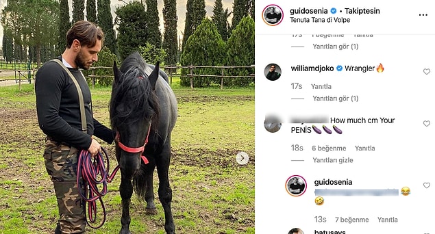 7. Şeyma Subaşı'nın sevgilisi Guido Senia'ya gelen soru, 'yok artık' dedirtti!