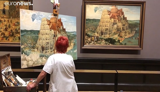 Başyapıt Tabloları Kopyalamaya Adanan Ömür: Babil Kulesi'ni Bir Yılda Çizdi