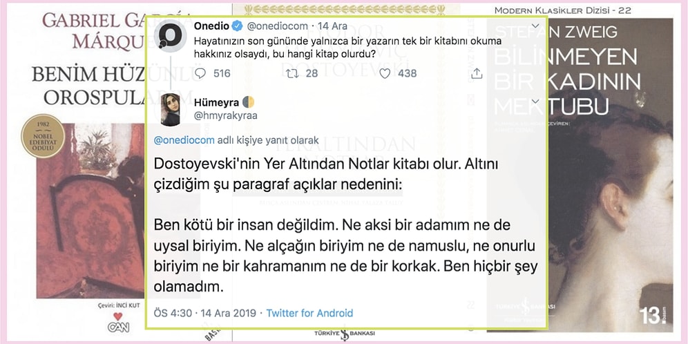 Mutlu Bir Son Olurdu: Hayatlarının Son Gününde Okumak İstedikleri Tek Kitabı Söyleyerek Hepimizi Hüzünle Gülümseten 25 Takipçimiz