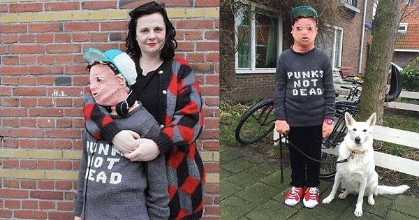 18. Bu kadın genç oğlunun gerçek boyutlarda bir modelini örmüş çünkü çocuk kendisine sarılmasına izin vermiyormuş.
