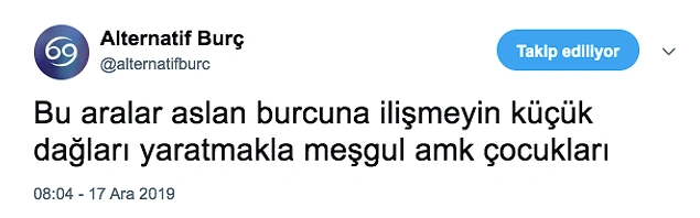 Aslan yine bildiğiniz gibi...