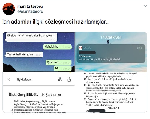 Evlilik Sözleşmelerini Daha Yeni Sindirmişken Bir Çiftin Hazırladığı 20 Maddelik 'Sevgililik' Sözleşmesiyle Çıtayı Yükselttik!