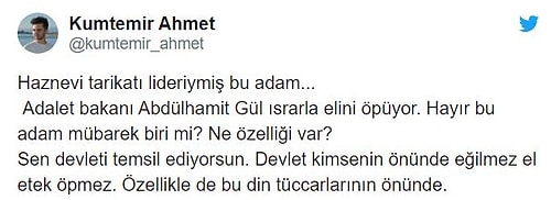 Adalet Bakanı Abdülhamit Gül'ün Tarikat Lideriyle Olan Görüntüleri Sosyal Medyanın Gündeminde