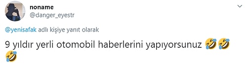 2010 Yılından Beri 71 Kez 'Yerli Otomobil Yollarda' Haberi Yapan Yeni Şafak Sosyal Medyanın Gündeminde