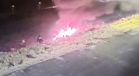 Polisin Kahramanlığı Kamerada: Gaziantep'te Boş Araziye Devrilip Yanan Otomobilin Sürücüsü Son Anda Kurtarıldı