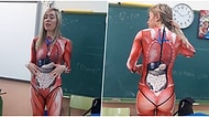 İnsan Anatomisini Öğrencilerine Verimli Bir Şekilde Öğretebilmek İçin Oldukça Orijinal Bir Yönteme Başvuran Örnek Öğretmen