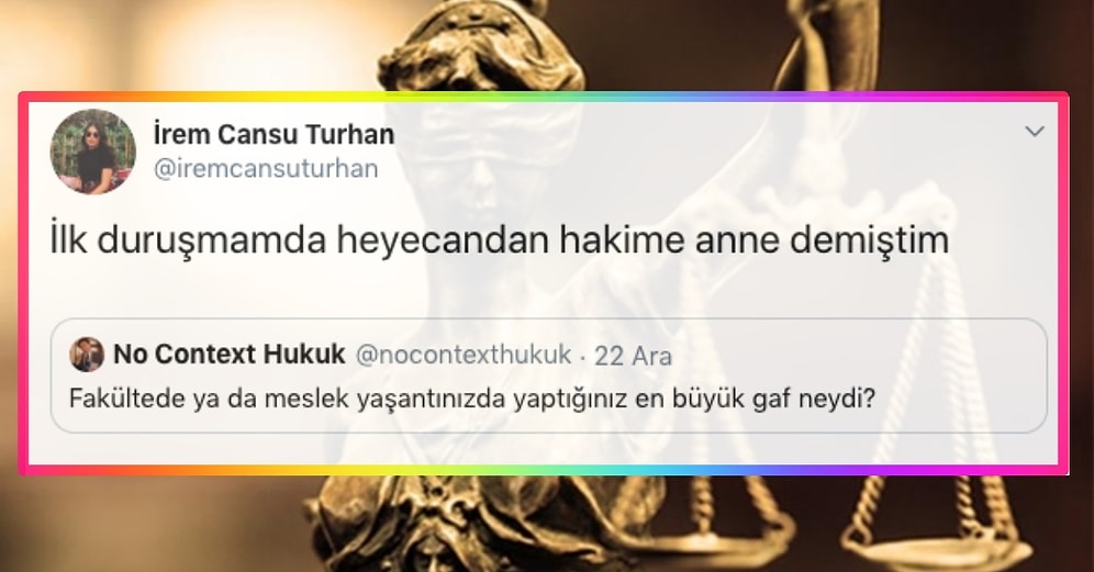 Hukuk Fakültesinde ve Meslek Yaşantılarında Yaptıkları En Büyük Gafları Sıralarken Kahkaha Krizine Sokan 25 Avukat
