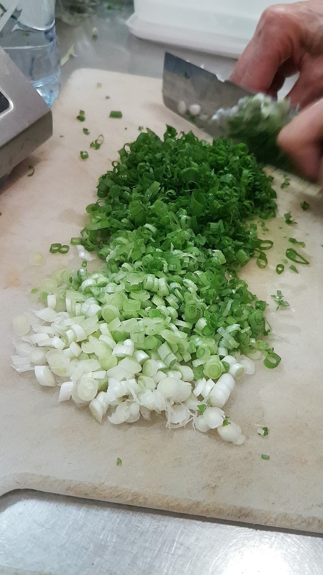 4. Mükemmel kesilmiş soğan degradesi.