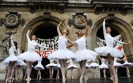 Paris Operası Dansçılarından Muazzam Grev Dansı!