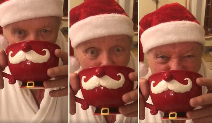 Anthony Hopkins'ten Eğlenceli Noel ve Yeni Yıl Kutlama Videosu!