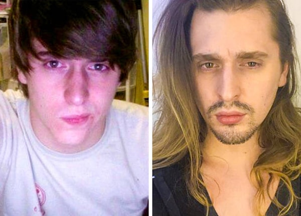 3. "10 лет назад я сделал первое селфи после того, как меня уволили из пиццерии. В этом году я снял второе селфи в самолете, а затем отправился во второй тур по Европе. Но вот улыбаться я все еще не научился"