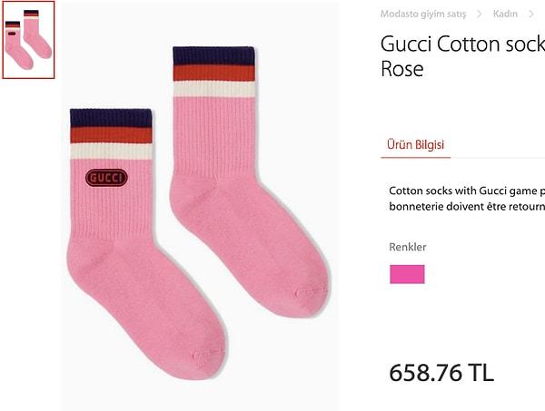 13. Biraz da lüks harcamalar... Tek Gucci çorap alabilirsiniz. Çifti için bir aylık daha zam gerekli.