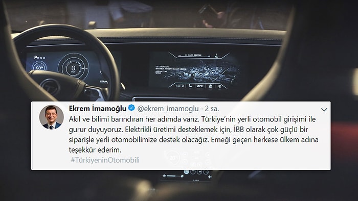 Ekrem İmamoğlu: 'İBB Olarak Çok Güçlü Bir Siparişle Yerli Otomobilimize Destek Olacağız'